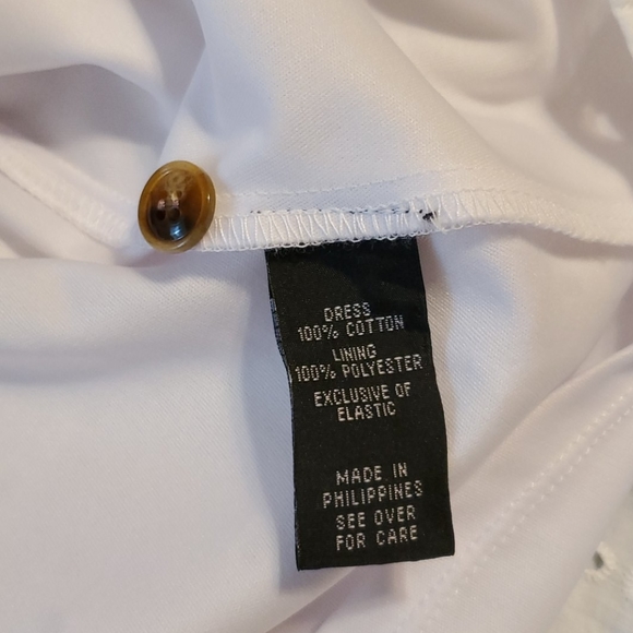 White Eyelet Cotton Dress - Picture 7 of 7